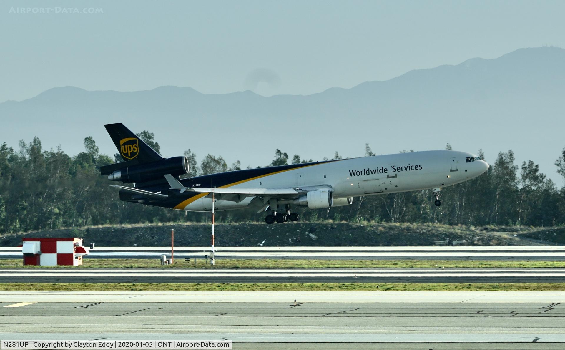N281UP, 1993 McDonnell Douglas MD-11F C/N 48538, ONT 2020.