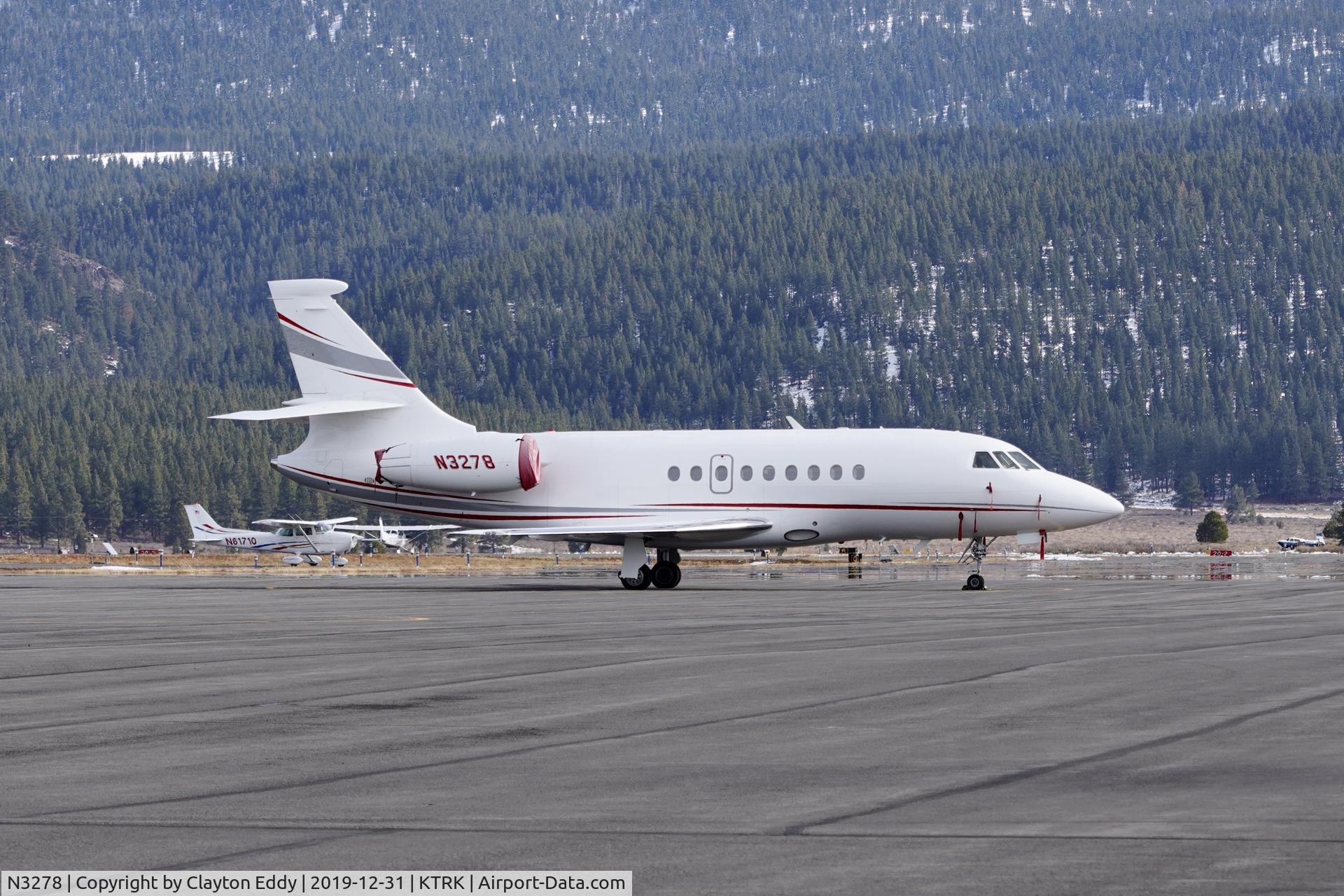 N3278, 2001 Dassault Falcon 2000EX C/N 01, Truckee Airport California 2019.