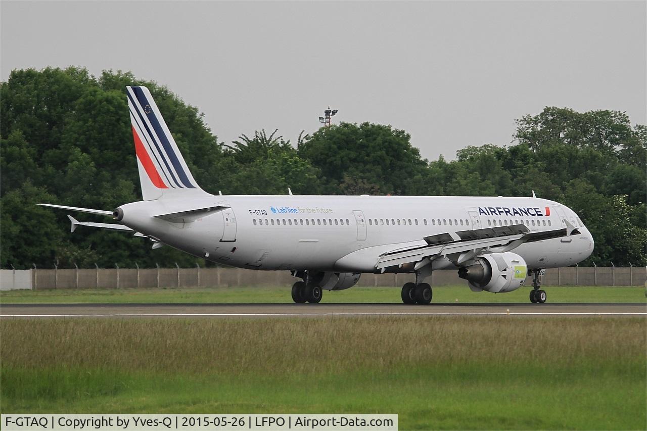 F-GTAQ, 2008 Airbus A321-211 C/N 3399, Airbus A321-211, Reverse thrust landing rwy 06, Paris-Orly airport (LFPO-ORY)