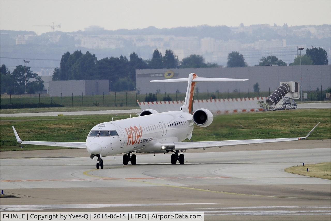 F-HMLE, 2010 Bombardier CRJ-1000EL NG (CL-600-2E25) C/N 19009, Bombardier CRJ-1000EL NG, Taxiing to holding point rwy 08, Paris-Orly airport (LFPO-ORY)