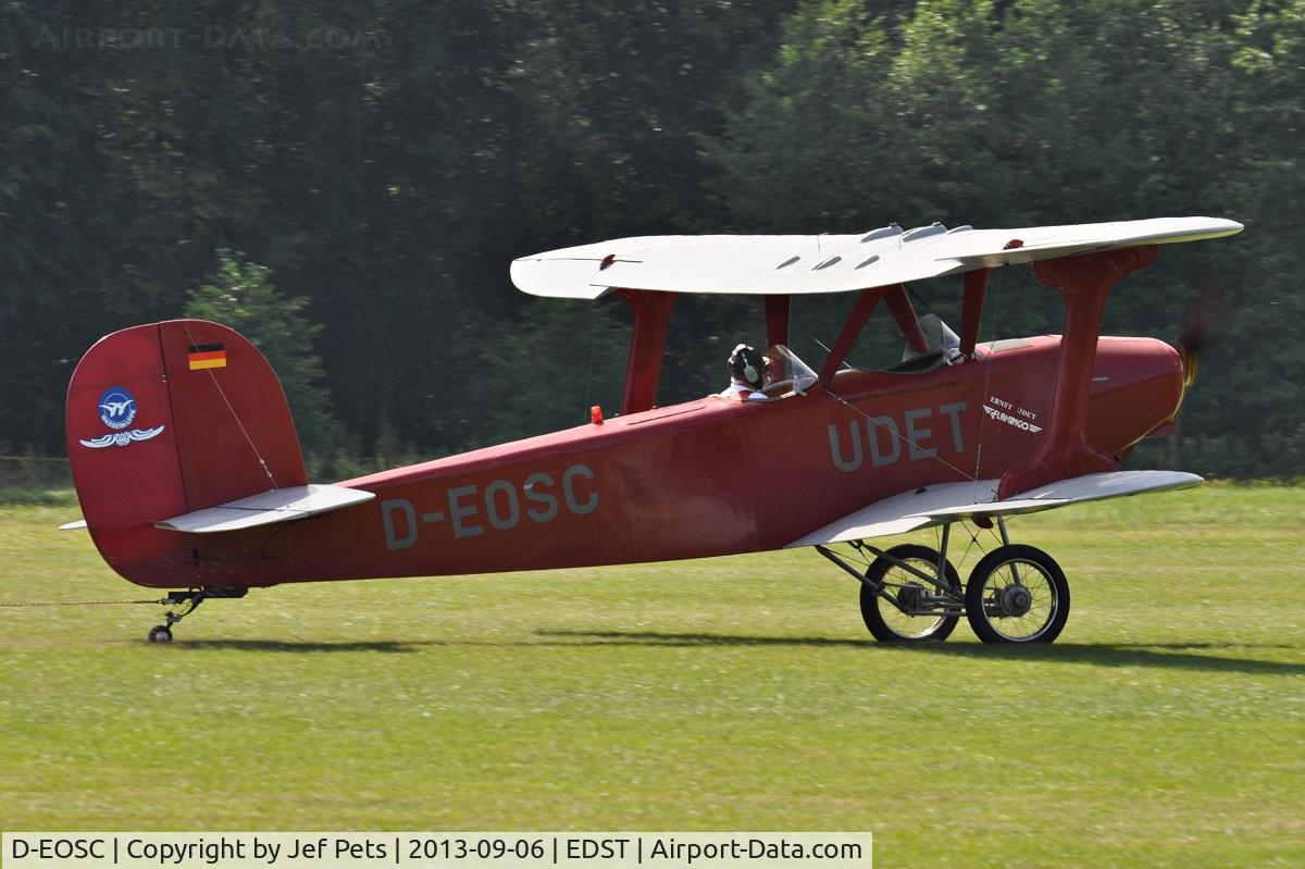 D-EOSC, 1993 Udet U-12K Flamingo ( replica ) C/N 01, At Hahnweide.