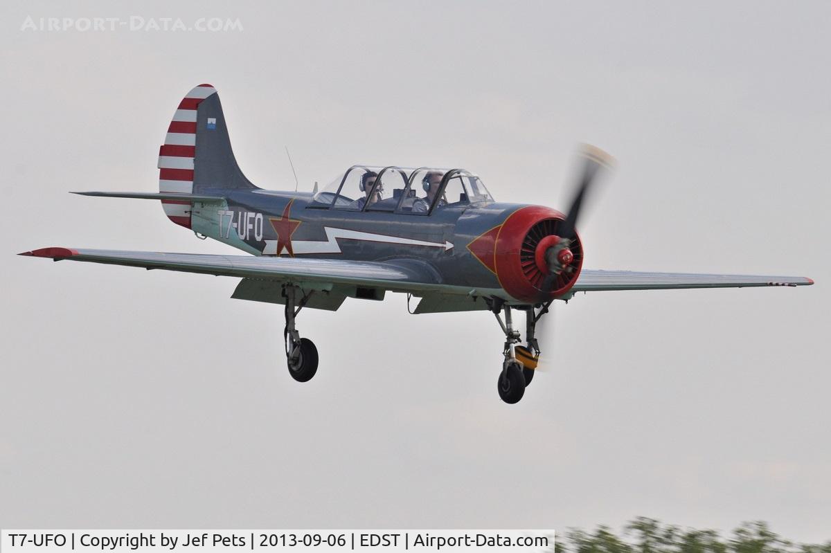 T7-UFO, 1982 Bacau Yak-52 C/N 899404, At Hahnweide.