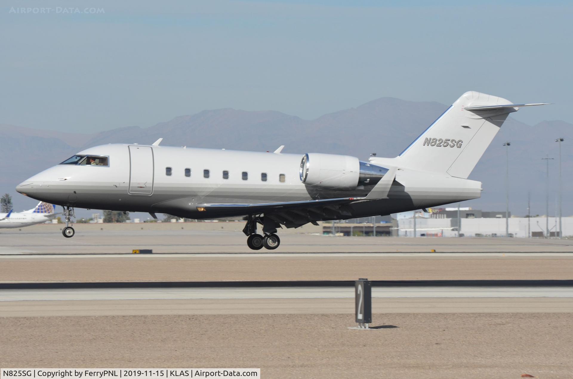 N825SG, 1994 Canadair Challenger 601-3R (CL-600-2B16) C/N 5146, MCS Leasing CL601 landing