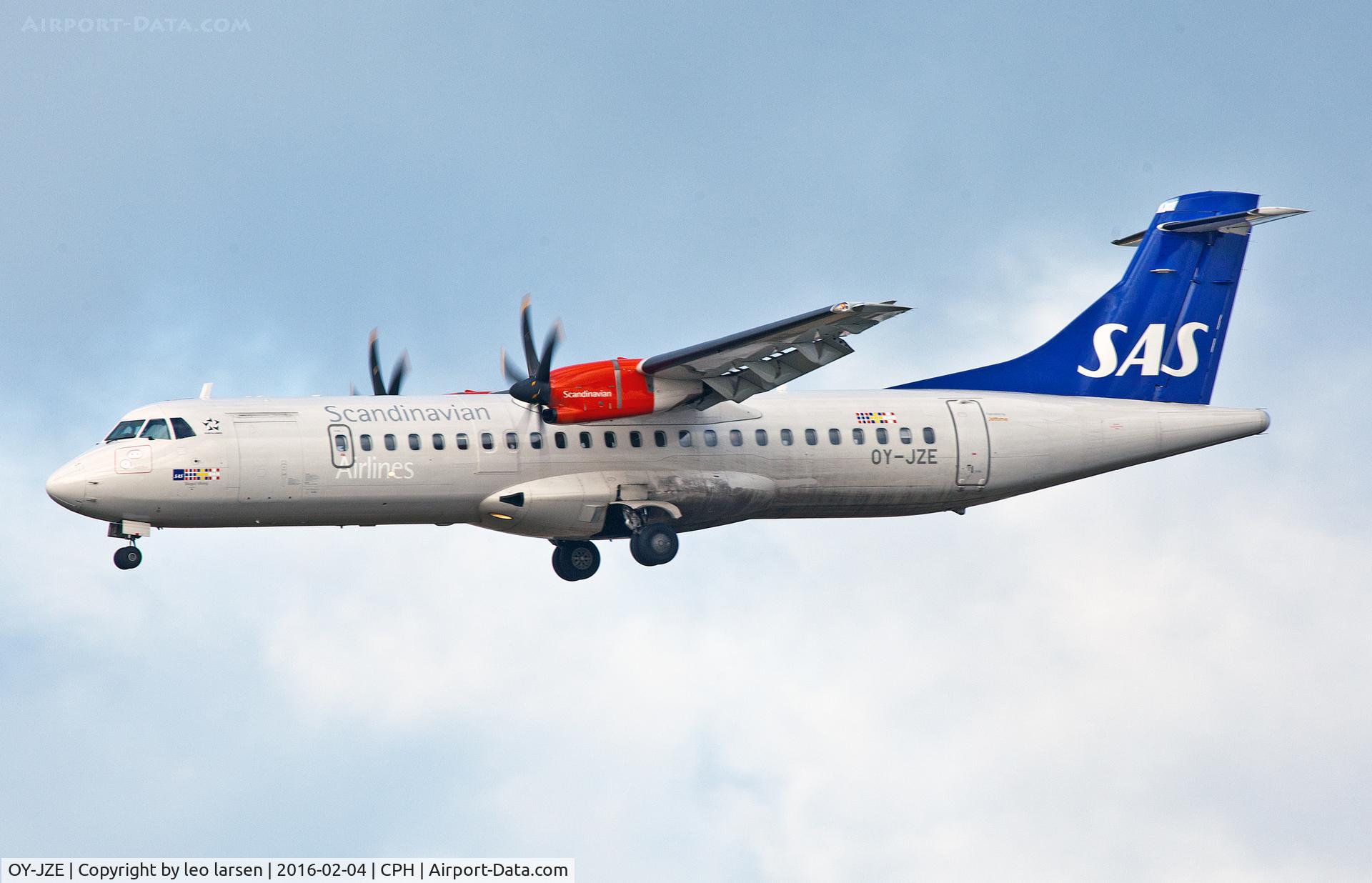 OY-JZE, 2014 ATR 72-212A C/N 1164, Copenhagen 4.2.2016