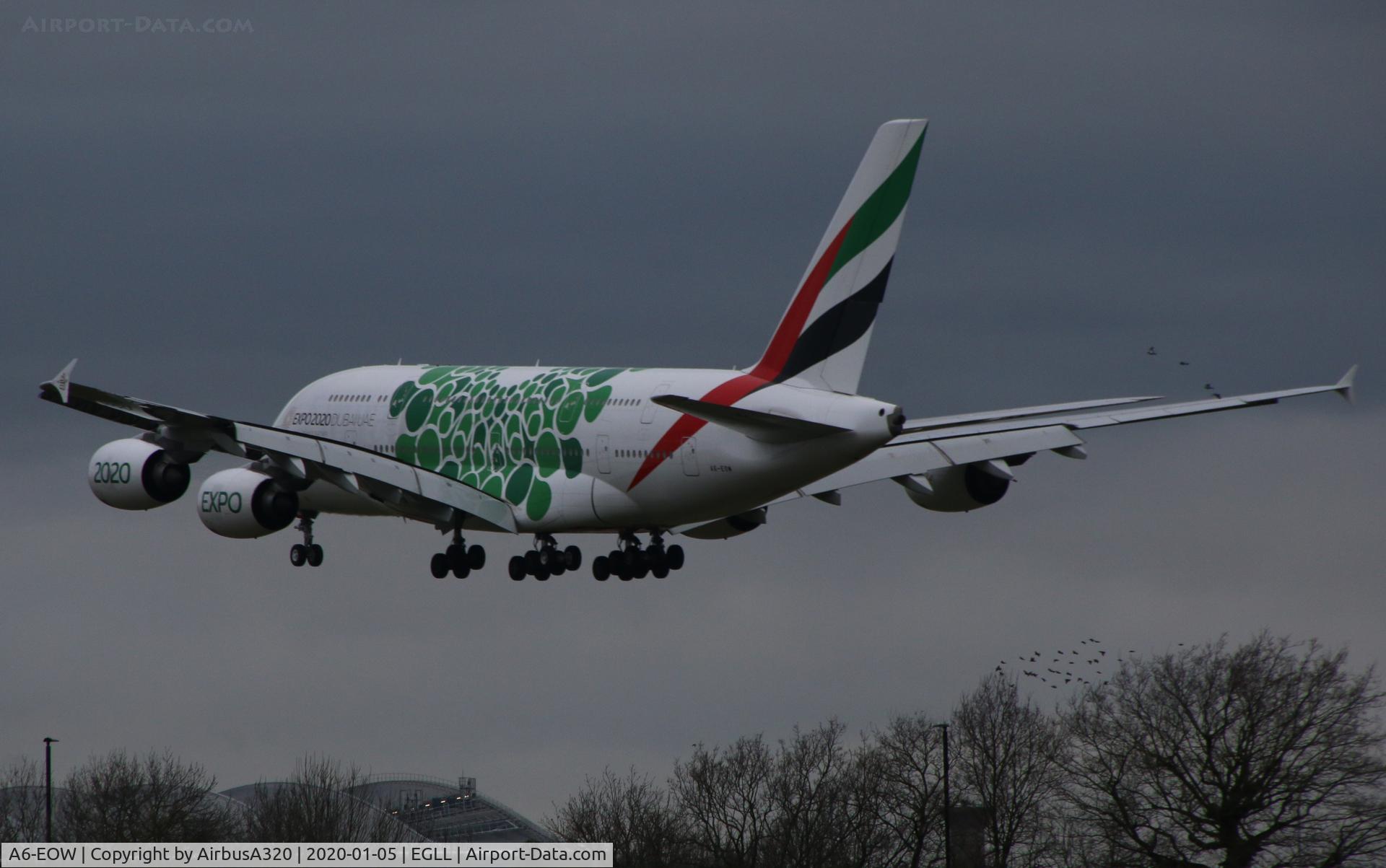 A6-EOW, 2015 Airbus A380-861 C/N 207, Green expo 2020