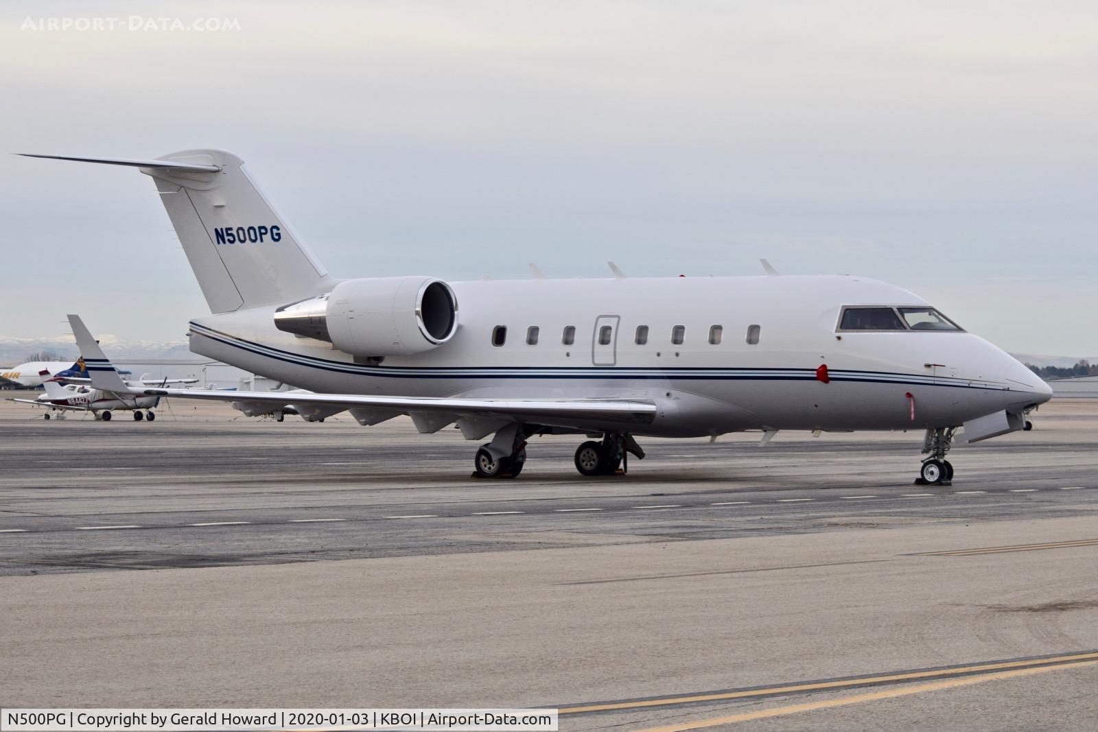 N500PG, 2006 Bombardier Challenger 604 (CL-600-2B16) C/N 5663, Parked on north GA ramp.