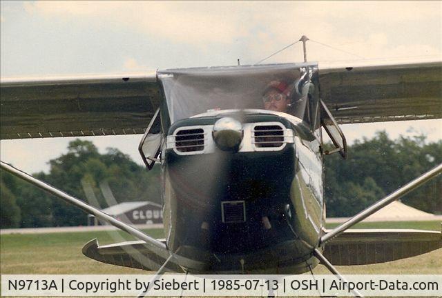 N9713A, 1950 Cessna 170A C/N 19403, Trip from ADS to Oshkosh Airport about 1986
