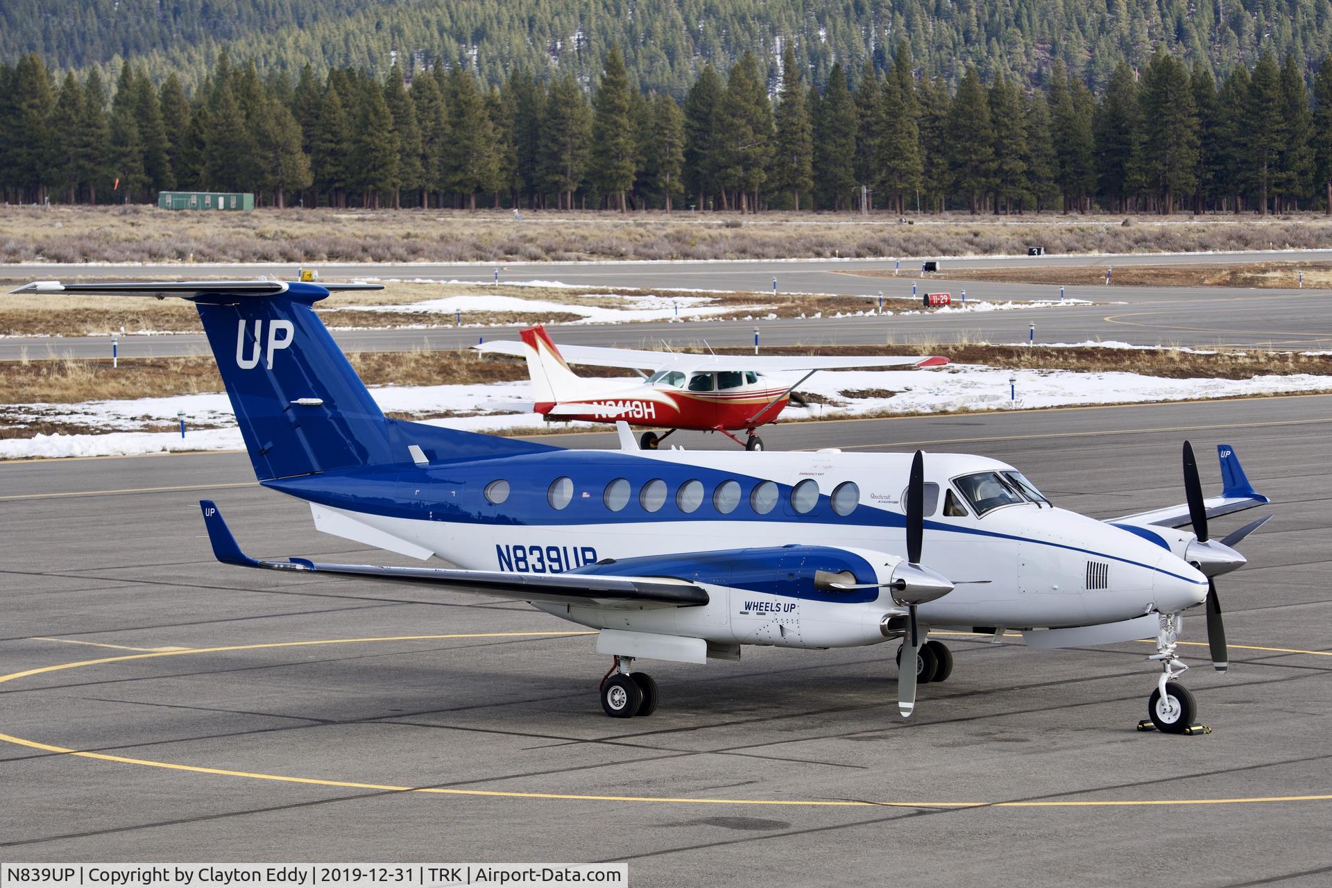 N839UP, 2015 Beechcraft B300 King Air 350i C/N FL-984, Truckee Airport California 2019.