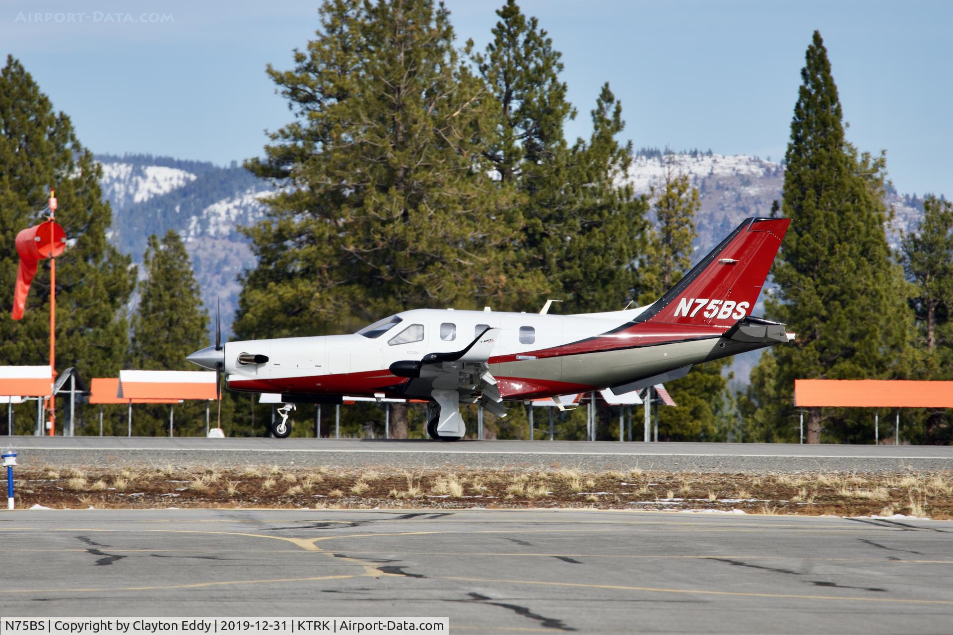 N75BS, 2015 Socata TBM-900 C/N 1067, Truckee Airport California 2019.