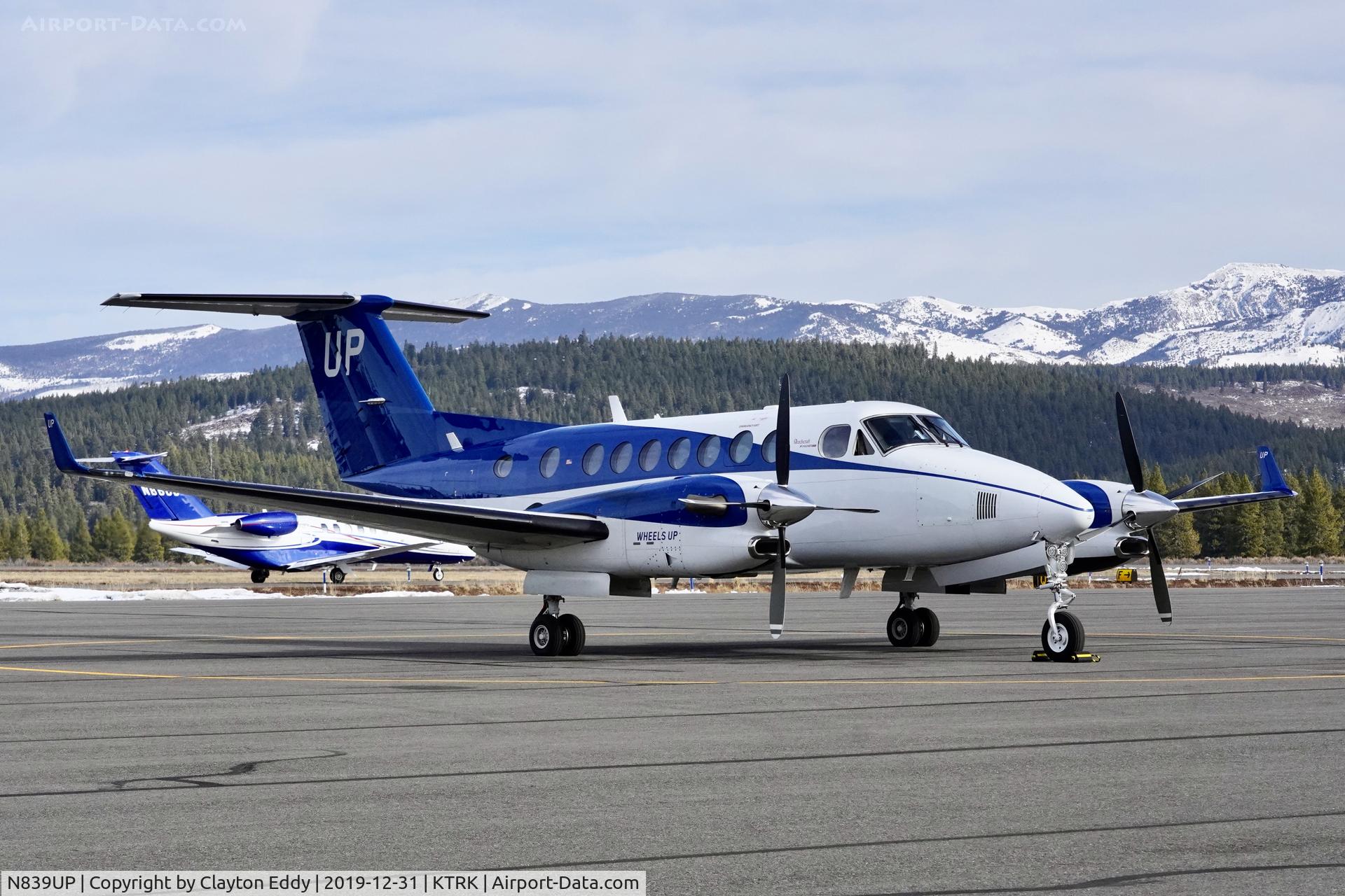 N839UP, 2015 Beechcraft B300 King Air 350i C/N FL-984, Truckee Airport California 2019.
