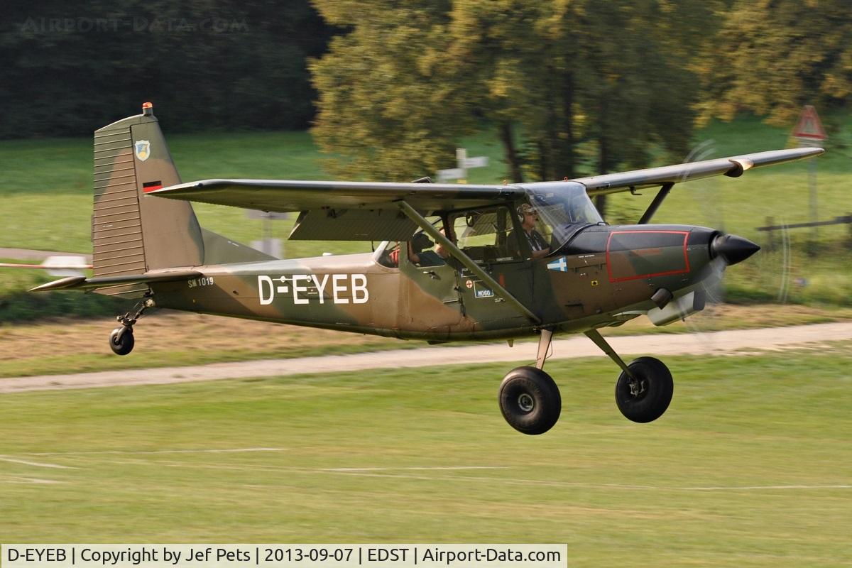 D-EYEB, SIAI-Marchetti SM-1019E C/N 1-079, Landing at Hahnweide.