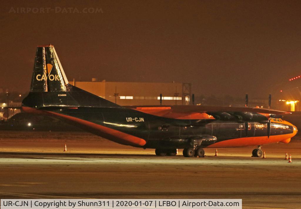 UR-CJN, 1971 Antonov An-12TB C/N 01348006, Parked at the Cargo apron...