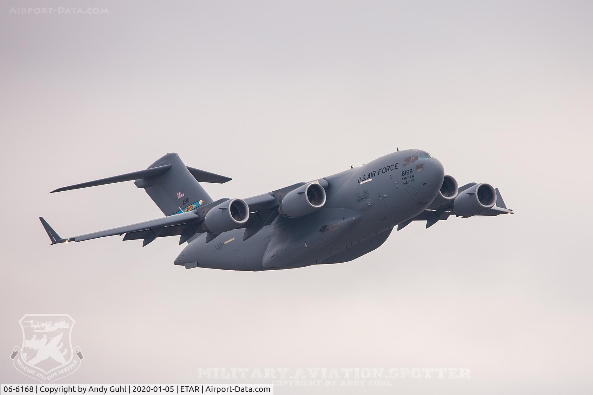 06-6168, 2006 Boeing C-17A Globemaster III C/N F-178/P-168, foggy