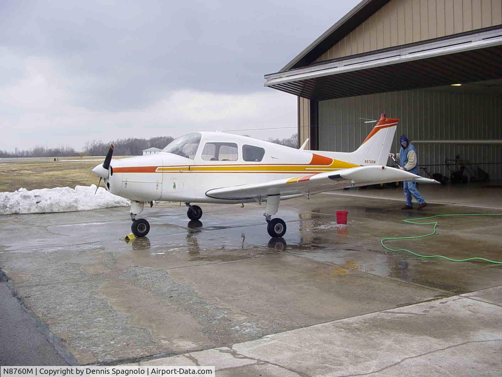 N8760M, 1964 Beech 23 C/N M-548, This was taken at Meadville Pa. Airport on the day I sold this airplane.