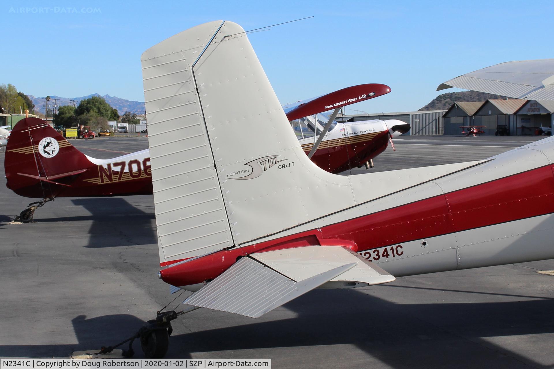 N2341C, 1953 Cessna 180 C/N 30641, 1953 Cessna 180, Continental O-470-A 225 hp, balanced rudder, Horton STOL Mod, Micro-Vortex generators, Tundra tires, on transient ramp