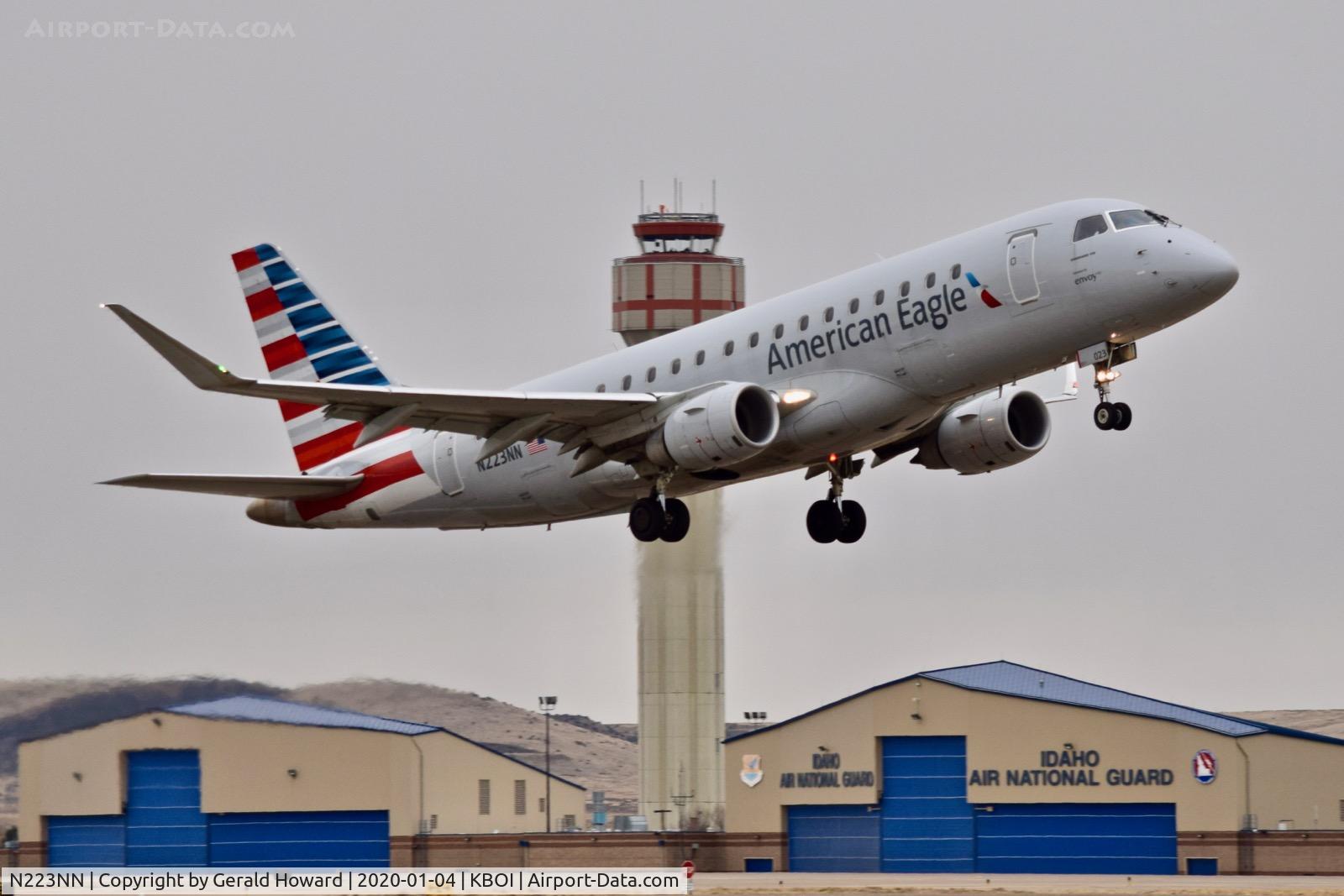 N223NN, 2015 Embraer 175LR (ERJ-170-200LR) C/N 17000529, Take off from 28R.