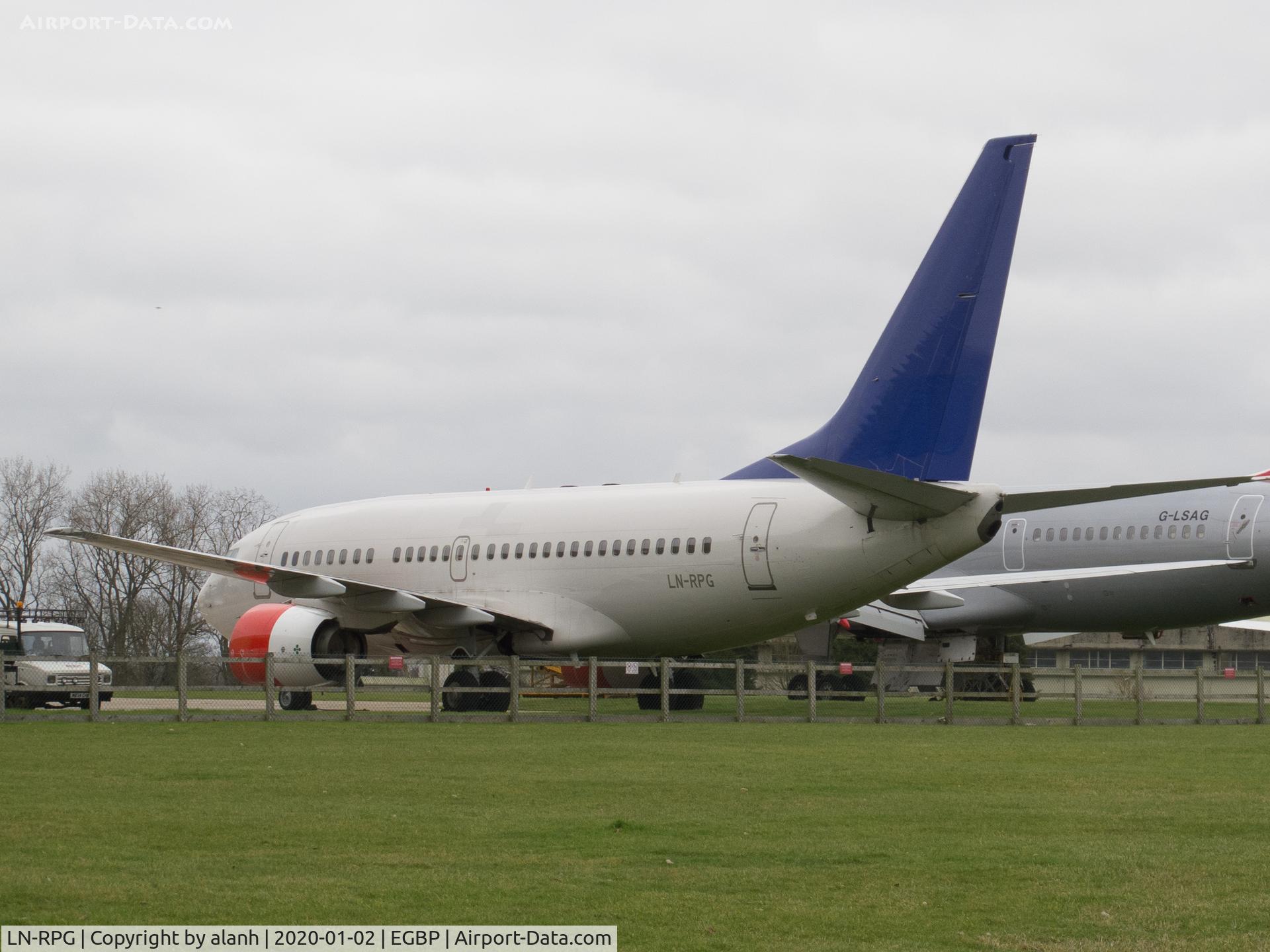 LN-RPG, 1999 Boeing 737-683 C/N 28310, Parked at Kemble, without titles