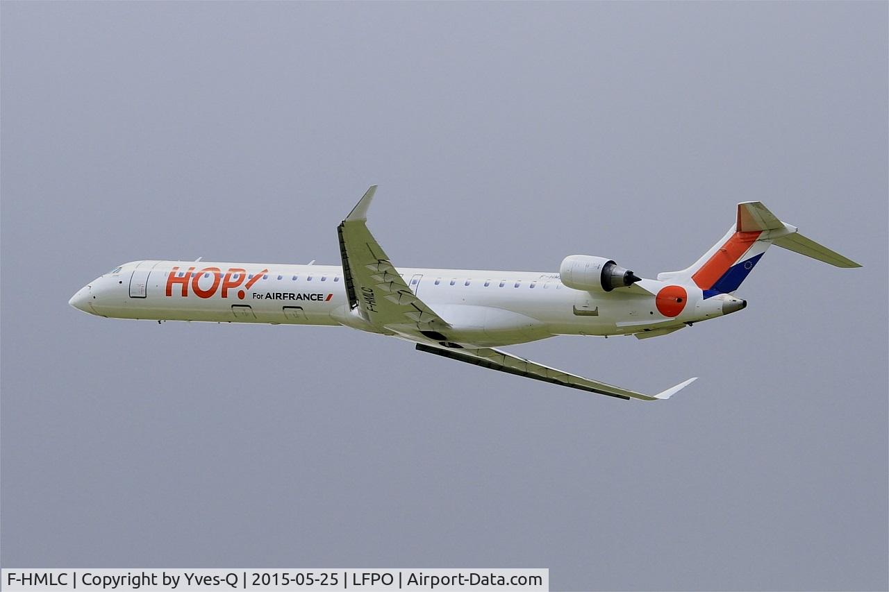 F-HMLC, 2010 Bombardier CRJ-1000EL NG (CL-600-2E25) C/N 19006, Bombardier CRJ-1000, Take off rwy 24, Paris-Orly airport (LFPO-ORY)