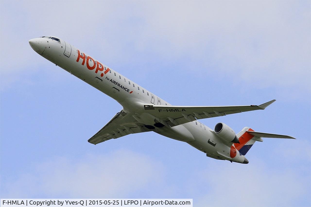 F-HMLA, 2010 Bombardier CRJ-1000EL NG (CL-600-2E25) C/N 19004, Canadair Regional Jet CRJ-1000, Take off Rwy 24, Paris-Orly Airport (LFPO-ORY)