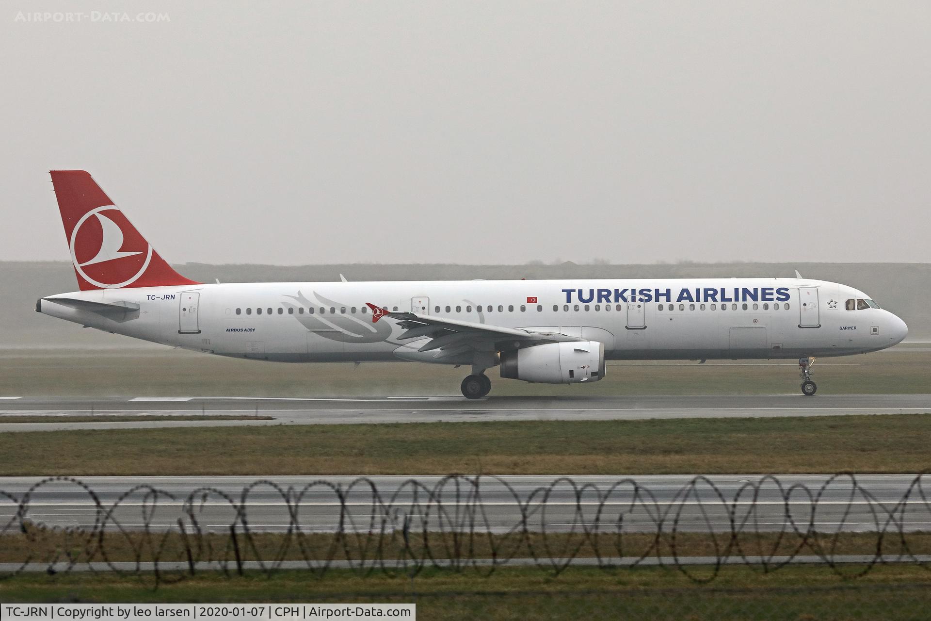 TC-JRN, 2011 Airbus A321-231 C/N 4654, Copenhagen 7.1.2020