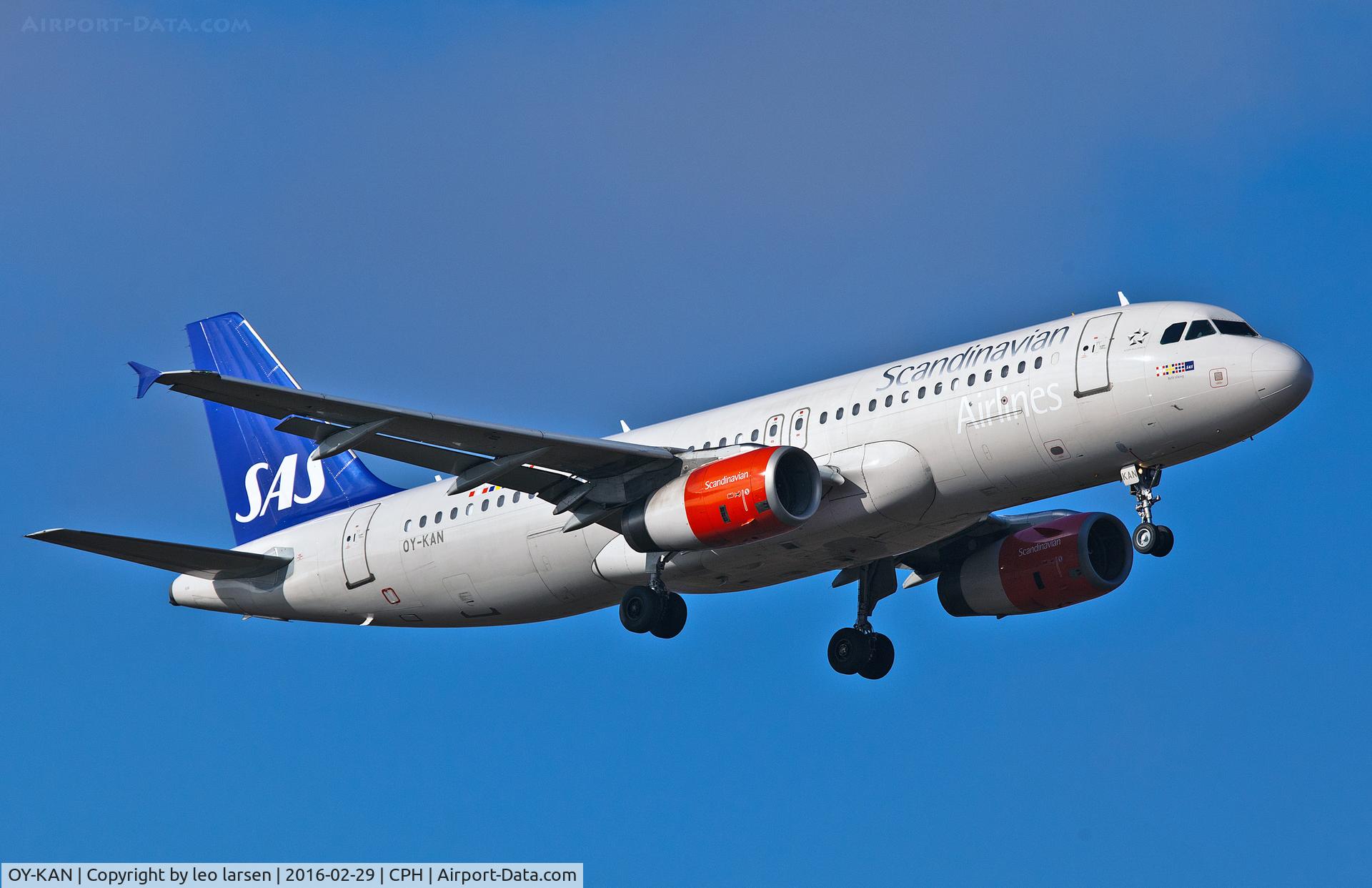 OY-KAN, 2006 Airbus A320-232 C/N 2958, Copenhagen 29.2.2016