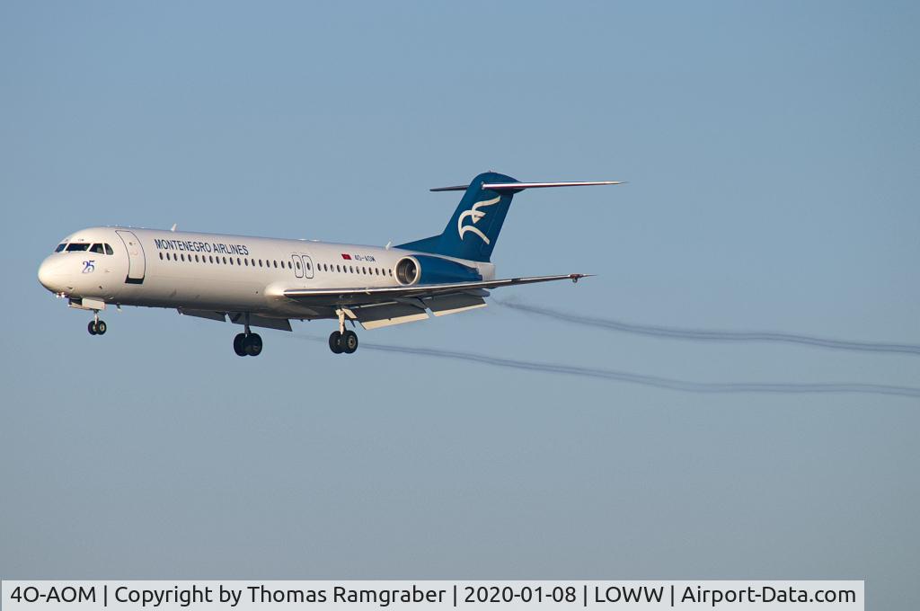 4O-AOM, 1990 Fokker 100 (F-28-0100) C/N 11321, Montenegro Airlines Fokker 100