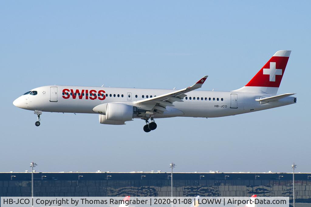 HB-JCO, 2018 Bombardier CSeries CS300 (BD-500-1A11) C/N 55033, Swiss International Airlines Airbus A220-300