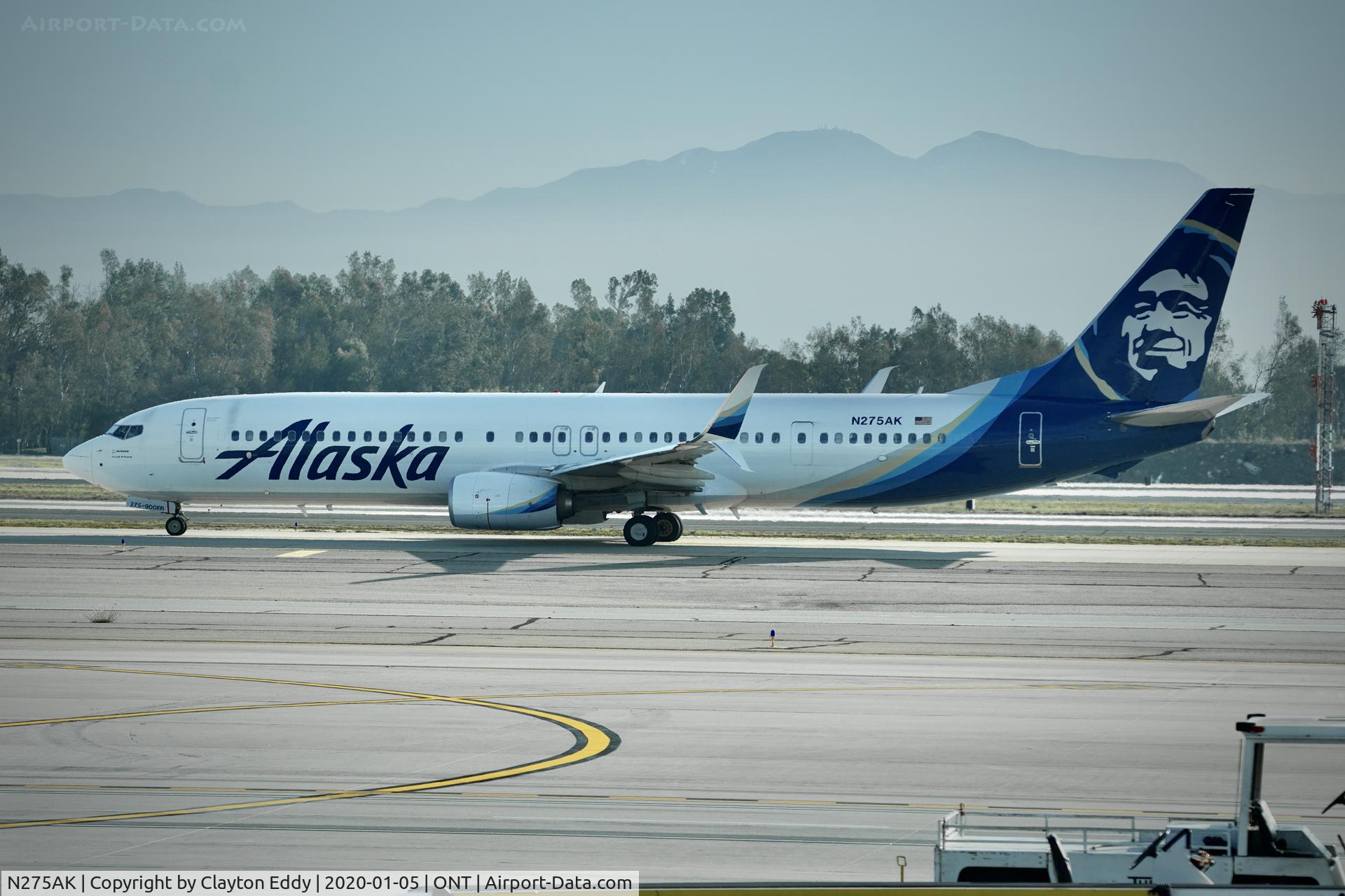 N275AK, 2017 Boeing 737-900/ER C/N 61556, ONT 2020.