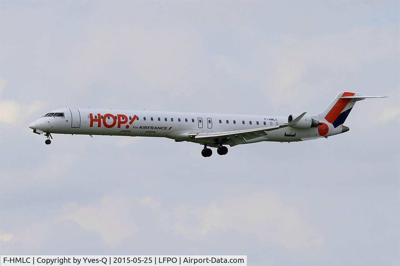 F-HMLC, 2010 Bombardier CRJ-1000EL NG (CL-600-2E25) C/N 19006, Bombardier CRJ-1000, On final rwy 26, Paris-Orly airport (LFPO-ORY)