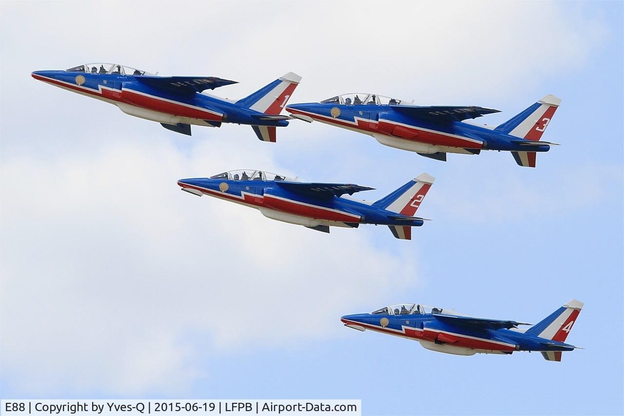 E88, Dassault-Dornier Alpha Jet E C/N E88, Dassault-Dornier Alpha Jet E (F-TELL), Athos 03 of Patrouille De France 2015, Paris-Le Bourget (LFPB-LBG) Air Show 2015