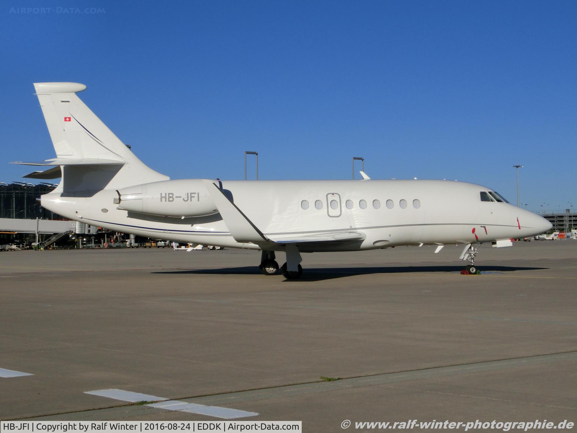 HB-JFI, 2012 Dassault Falcon 2000LX C/N 256, Dassault Falcon 2000LX - PP PJS Jet Aviation Business Jets - 256 - HB-JFI - 24.08.2016 - CGN