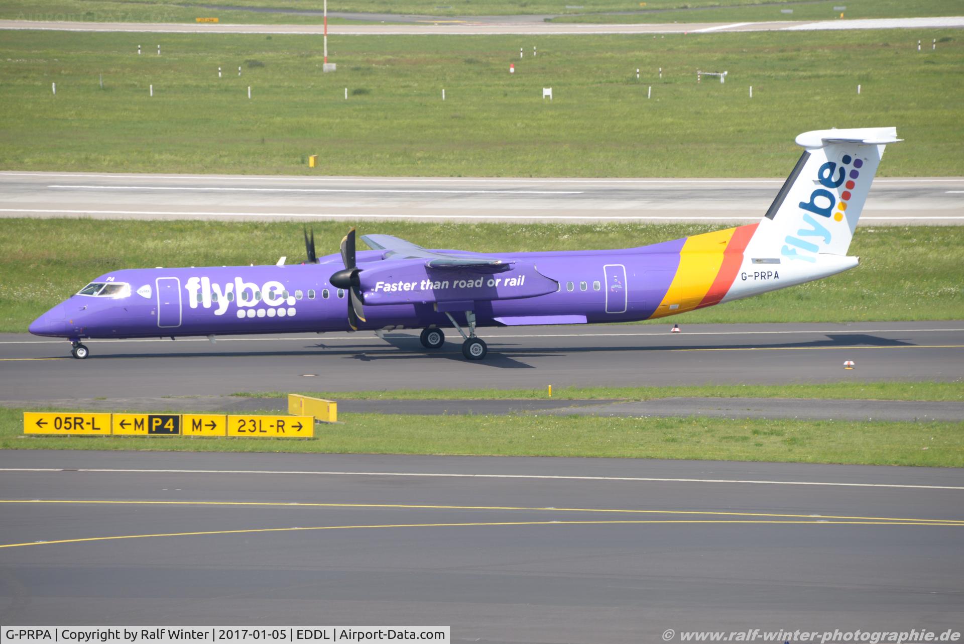 G-PRPA, 2008 De Havilland Canada DHC-8-402 Dash 8 C/N 4187, De Havilland Canada DHC-8-402 Dash 8 - BE BEE Flybe - 4187 - G-PRPA - 23.05.2017 - DUS