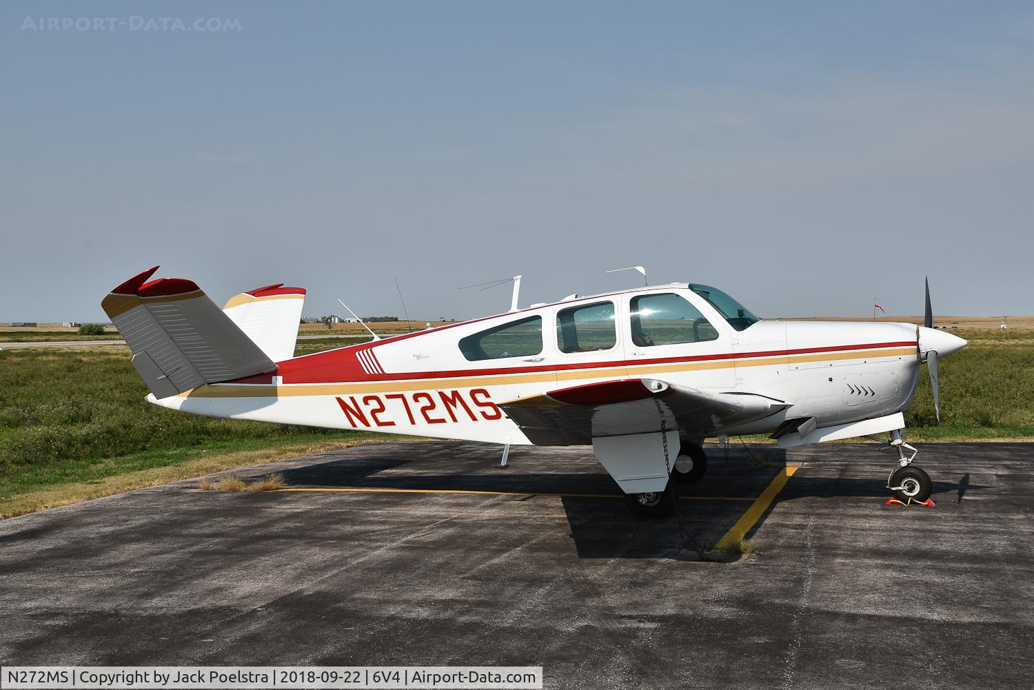 N272MS, 1964 Beech S35 Bonanza C/N D-7429, N272MS at Wall Municipal airport SD