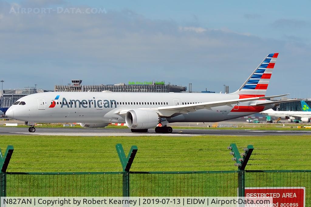 N827AN, 2017 Boeing 787-9 Dreamliner Dreamliner C/N 40647, Lining up r/w 28