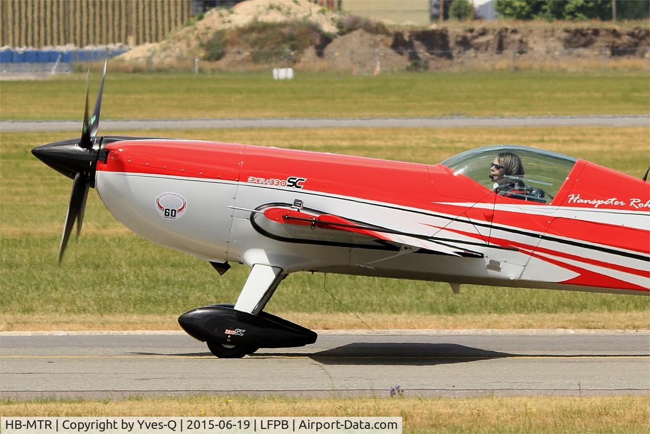 HB-MTR, 2011 Extra EA-330SC C/N SC027, Extra EA-330SC, Taxiing to parking area, Paris-Le Bourget (LFPB-LBG) Air show 2015