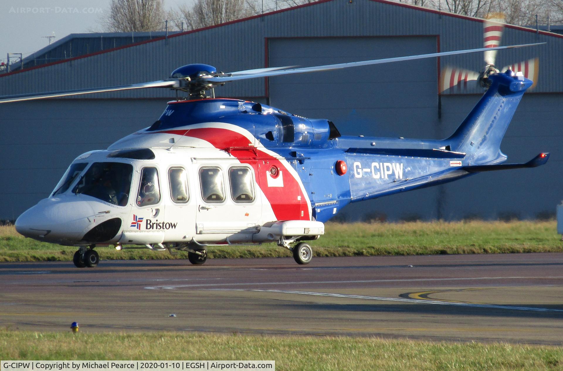 G-CIPW, 2013 AgustaWestland AW-139 C/N 41344, Taxiing to the Western Apron for departure.