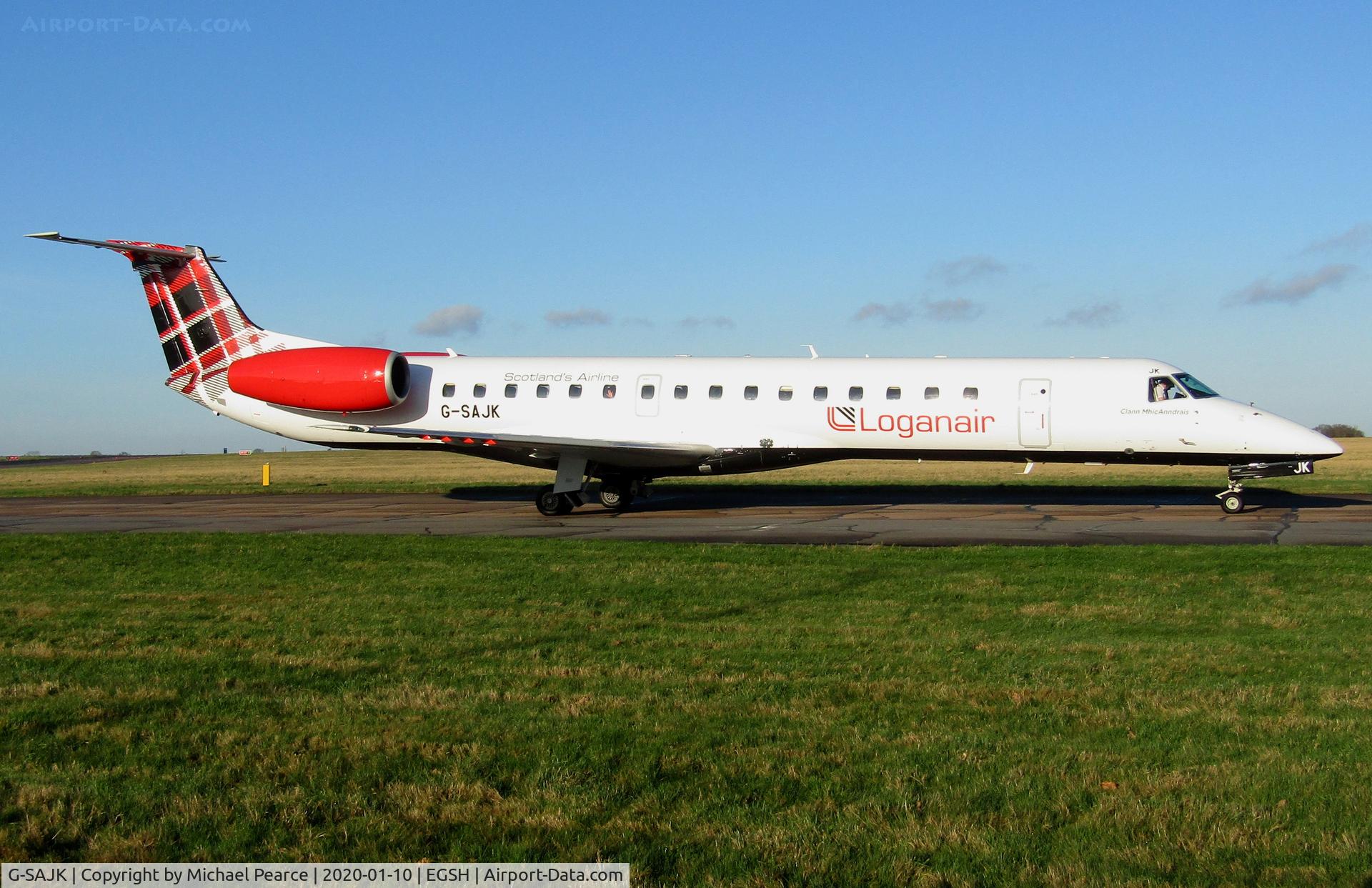 G-SAJK, 1999 Embraer EMB-145EP (ERJ-145EP) C/N 145153, 
