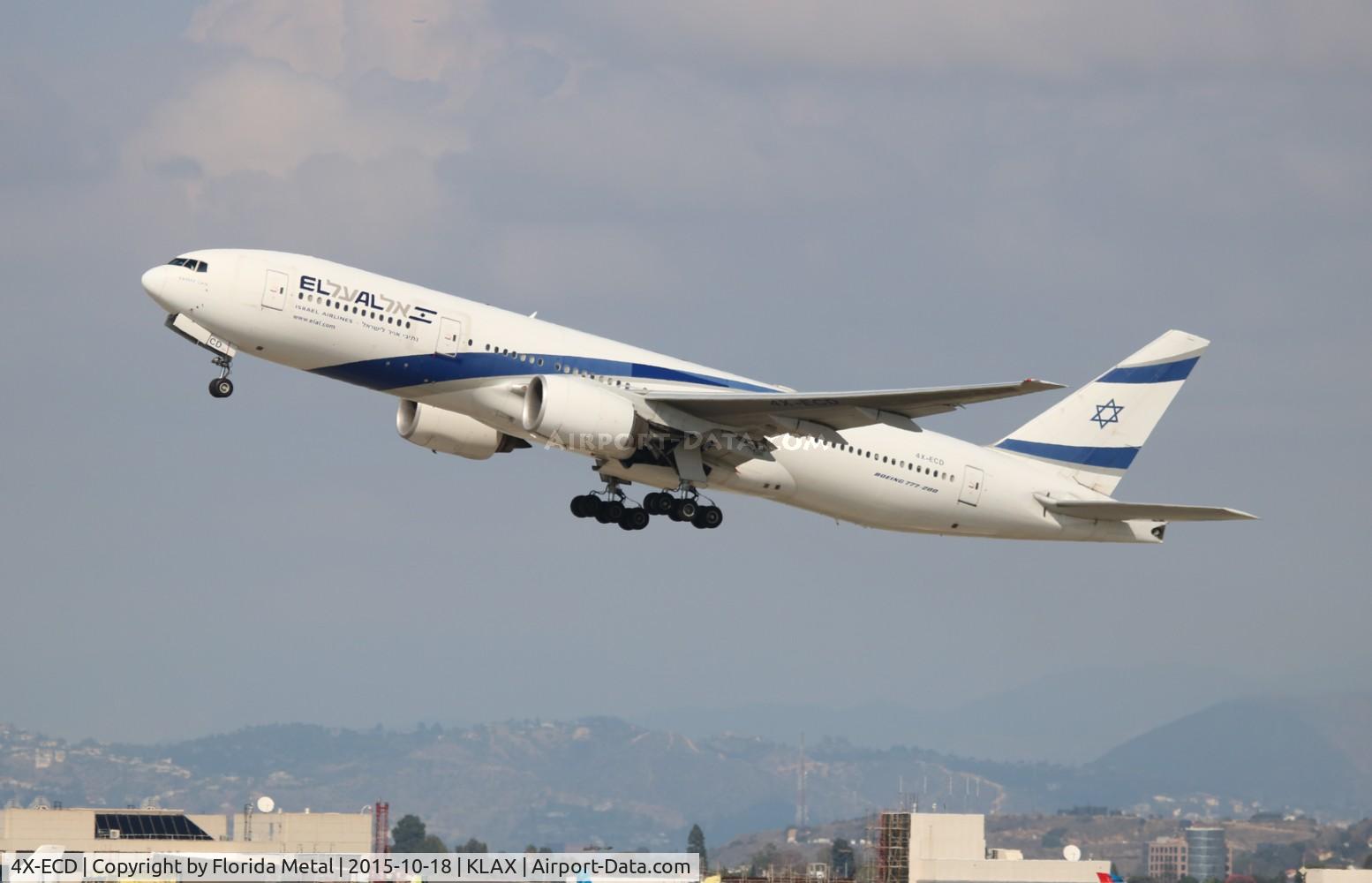 4X-ECD, 2002 Boeing 777-258/ER C/N 33169, LAX spotting