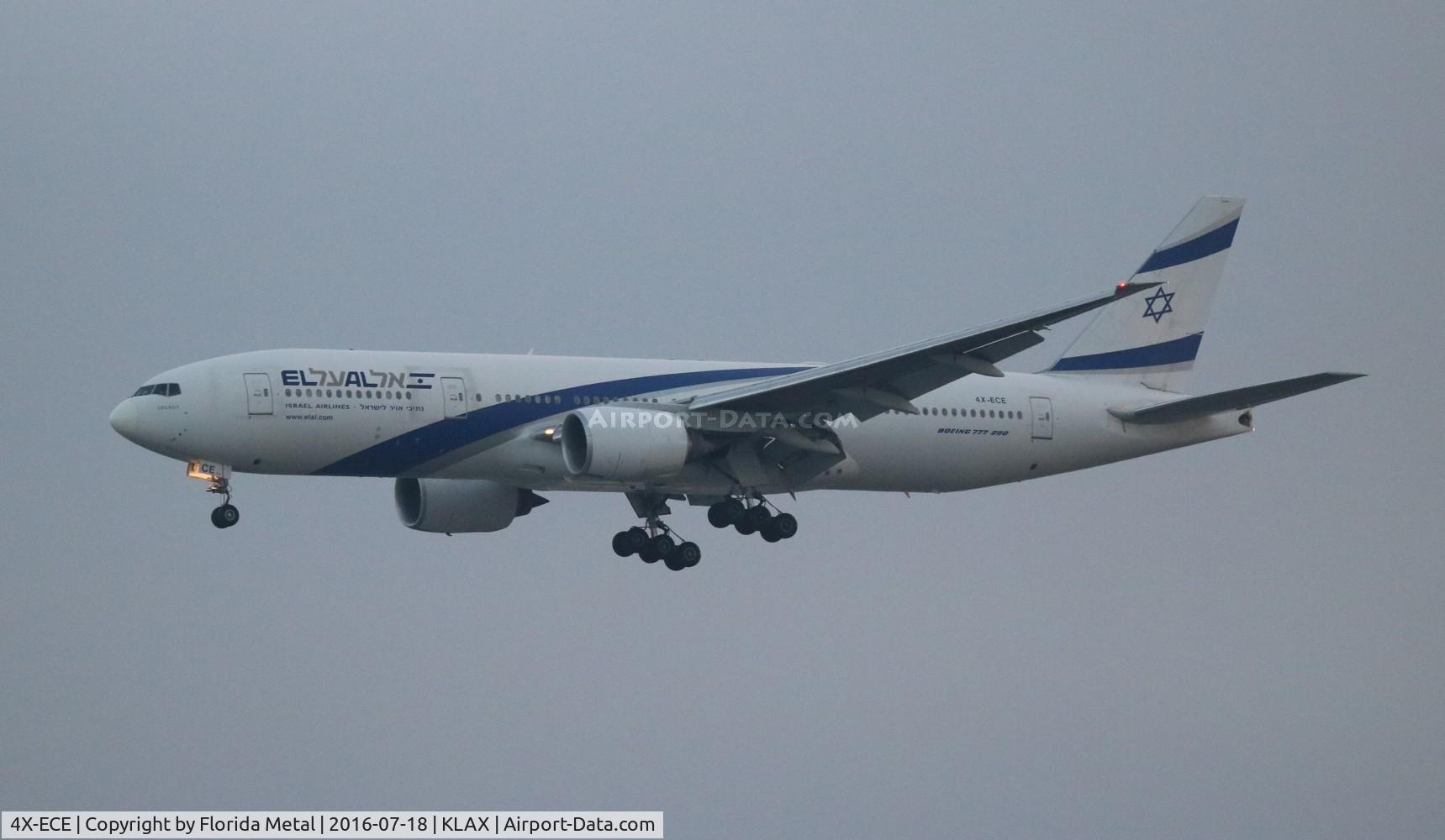 4X-ECE, 2007 Boeing 777-258/ER C/N 36083, LAX spotting