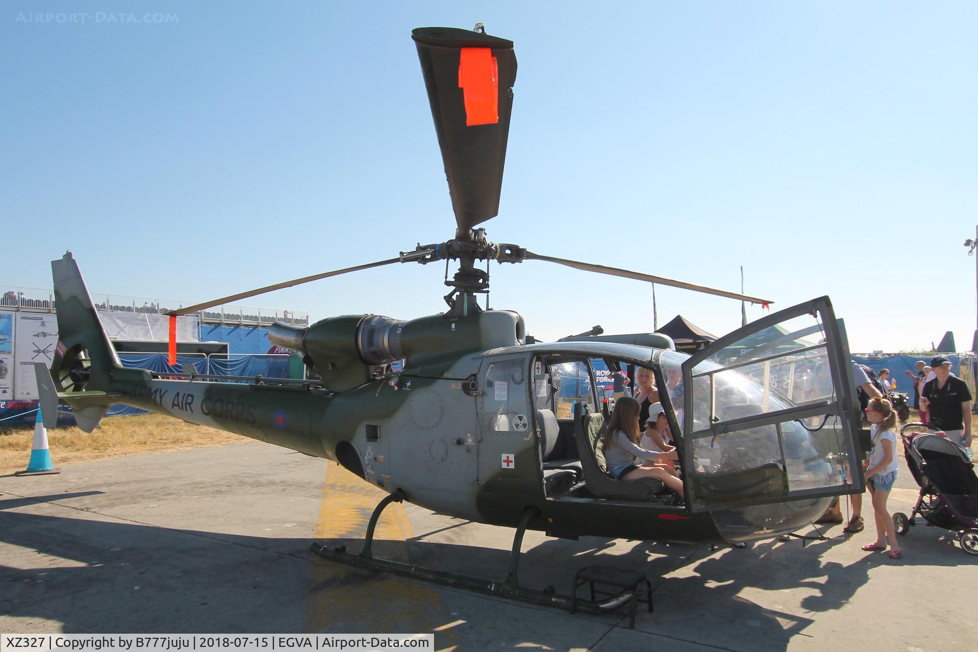XZ327, 1977 Westland SA-341B Gazelle AH1 C/N 1645, at TATOO 2018