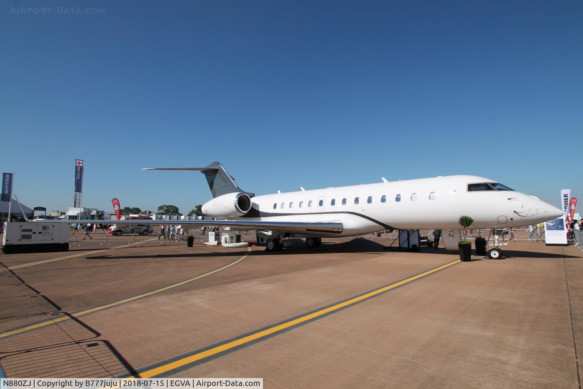 N880ZJ, Bombardier BD-700-1A11 Global 5000 C/N 9644, at TATOO 2018