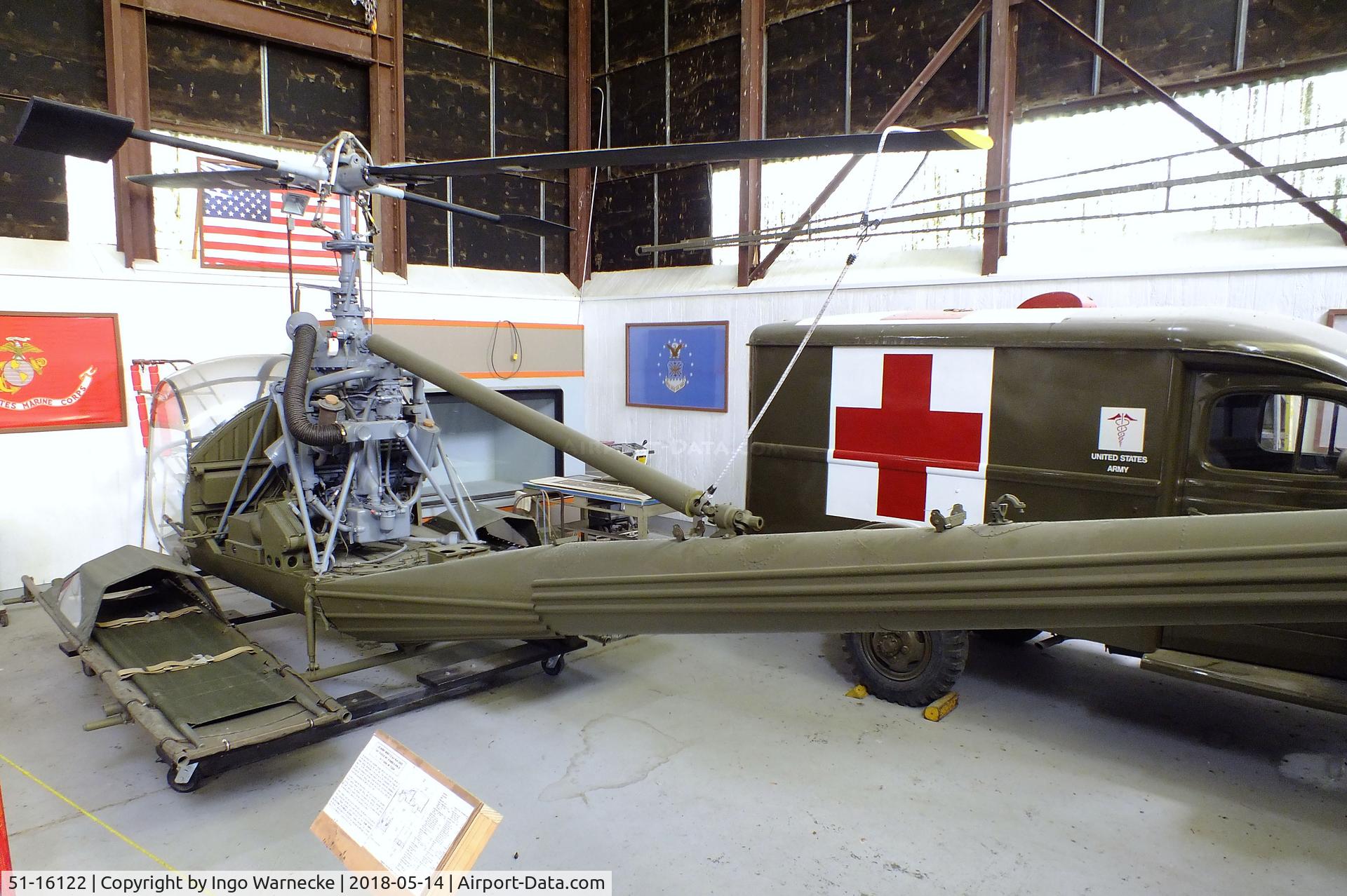 51-16122, Hiller H-23A Raven C/N 276, Hiller H-23A Raven at the Combat Air Museum, Topeka KS