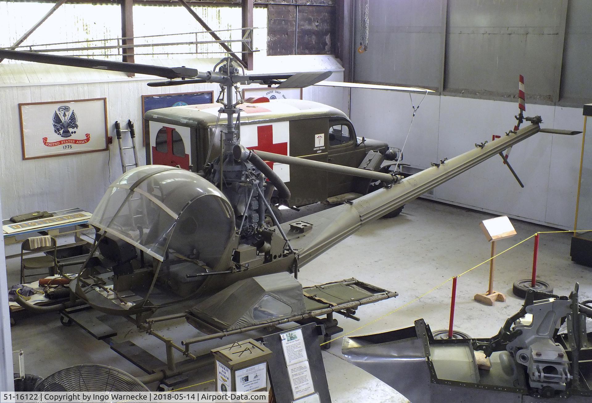 51-16122, Hiller H-23A Raven C/N 276, Hiller H-23A Raven at the Combat Air Museum, Topeka KS