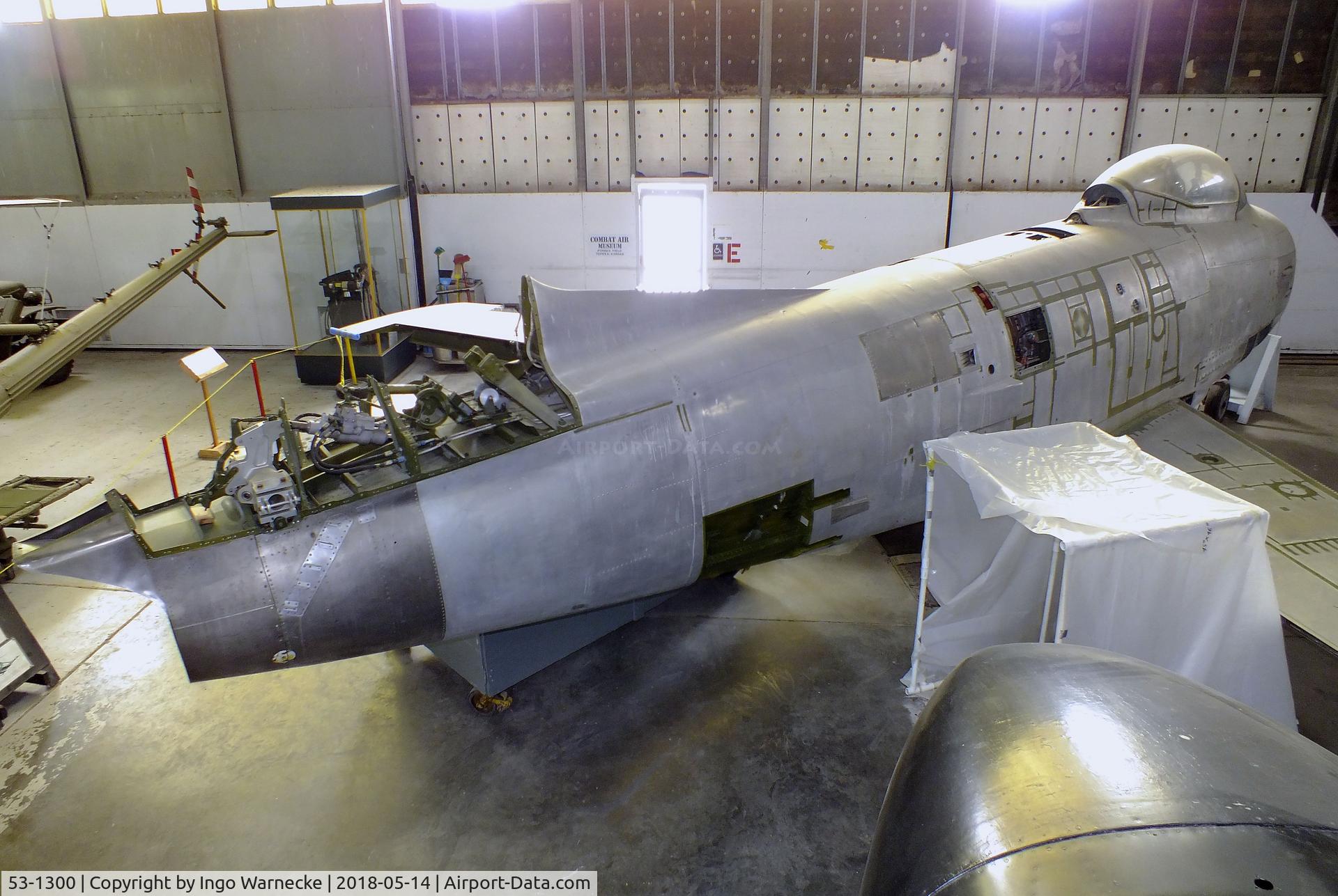 53-1300, 1953 North American F-86H Sabre C/N 203-72, North American F-86H Sabre being restored at the Combat Air Museum, Topeka KS