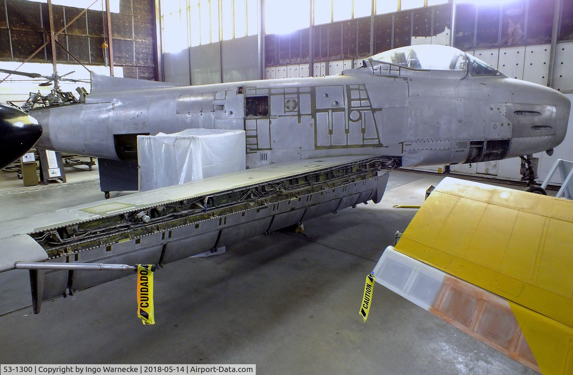 53-1300, 1953 North American F-86H Sabre C/N 203-72, North American F-86H Sabre being restored at the Combat Air Museum, Topeka KS