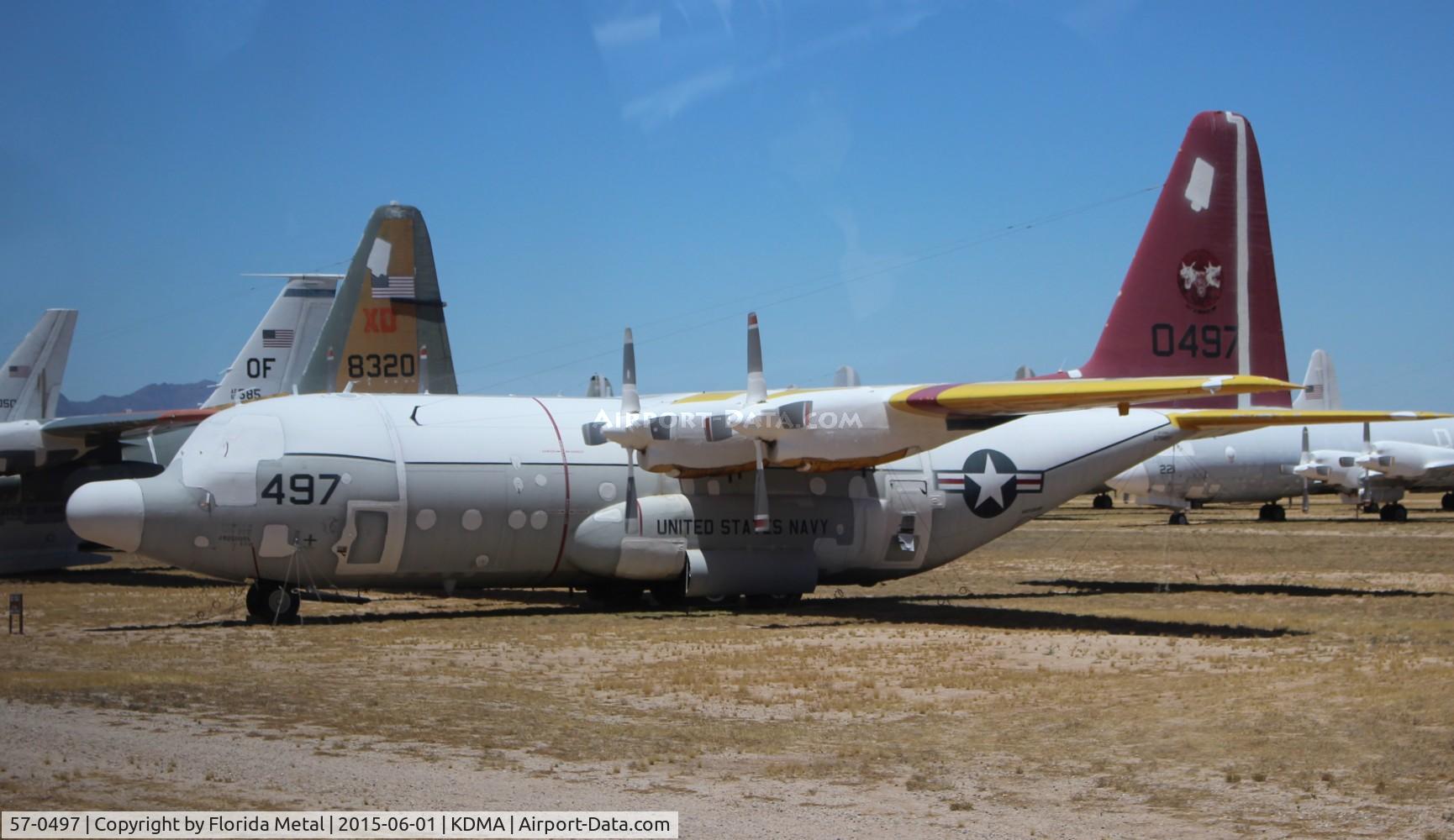 57-0497, 1957 Lockheed DC-130A Hercules C/N 182-3204, PIMA Boneyard