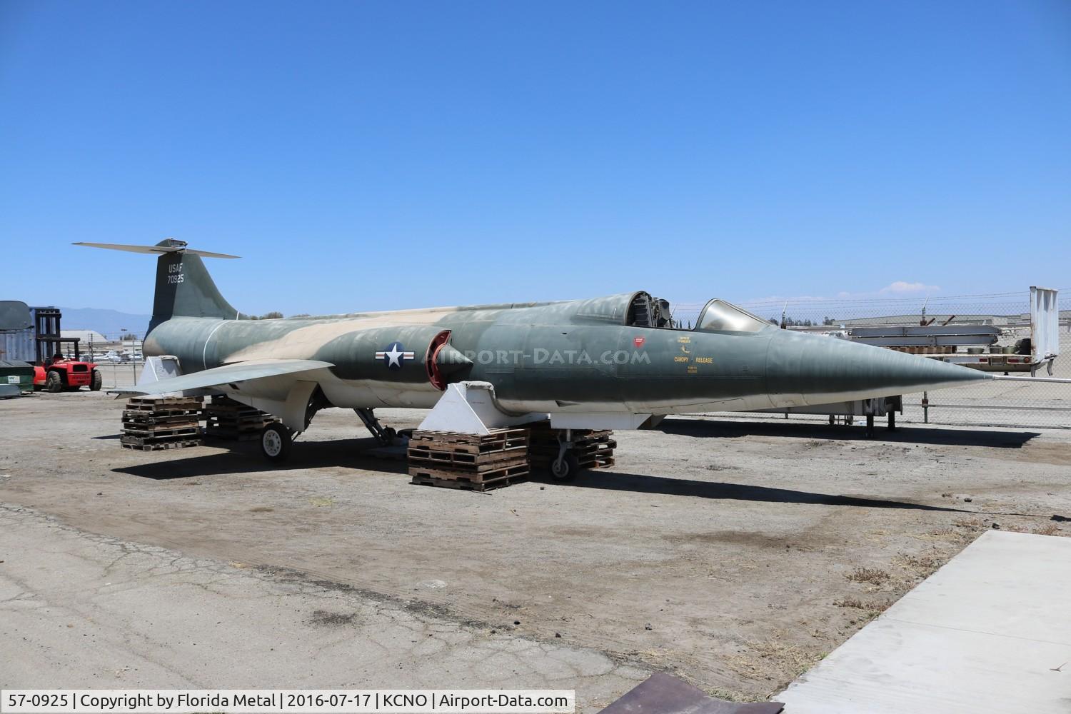 57-0925, 1957 Lockheed F-104C Starfighter C/N 383-1234, Yanks Museum