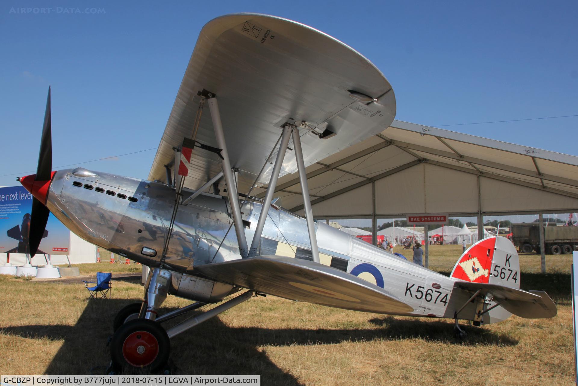 G-CBZP, 1935 Hawker Fury 1 C/N 41H-67550, at TATOO 2018