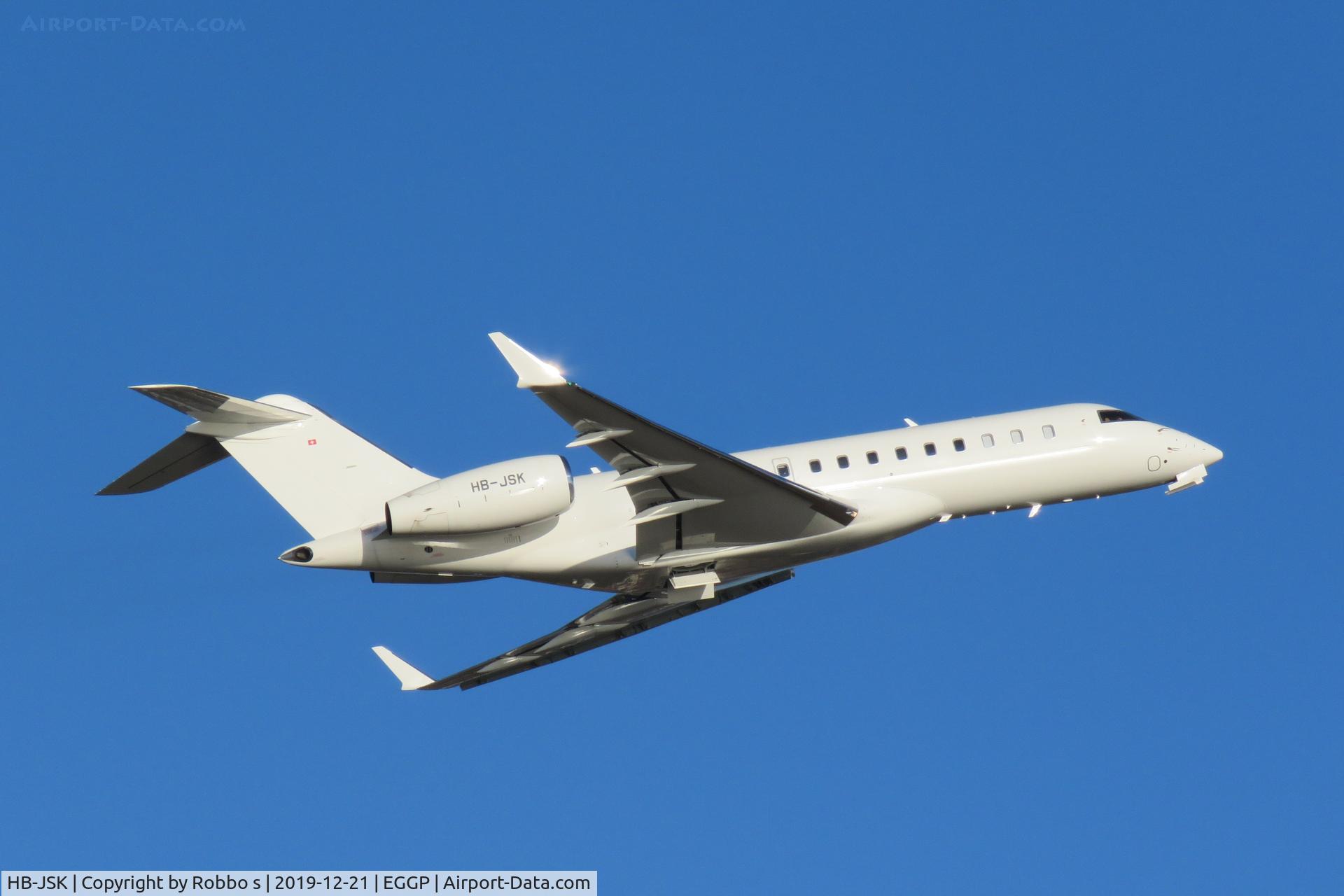 HB-JSK, 2017 Bombardier BD-700-1A10 Global 6000 C/N 9805, HB-JSK @ EGGP