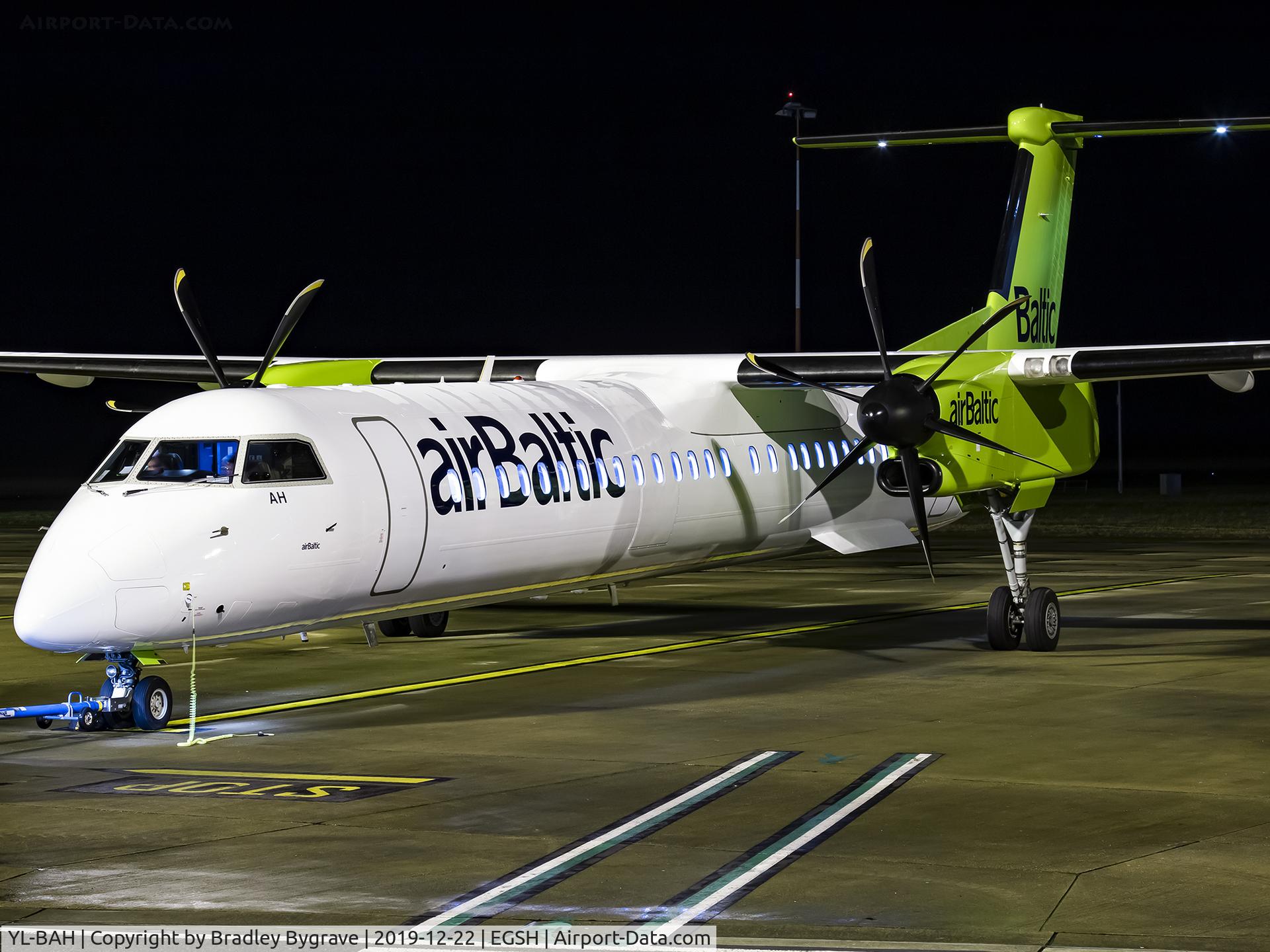YL-BAH, 2010 De Havilland Canada DHC-8-402Q Dash 8 C/N 4296, Stand 5